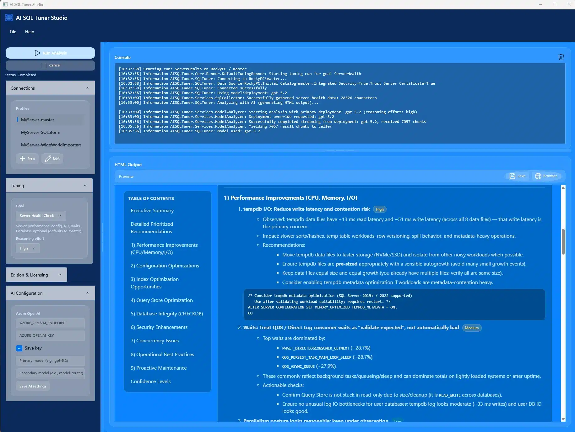 Least Privileged Account Creation For Ai Sql Tuner Studio 1 Least Privileged Account Setup For Ai Sql Tuner — Server Health Check Feature
